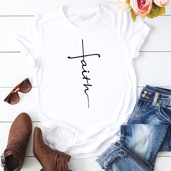 Tops - NEW! Faith Shirt